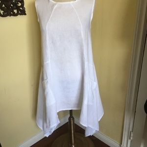White linen top